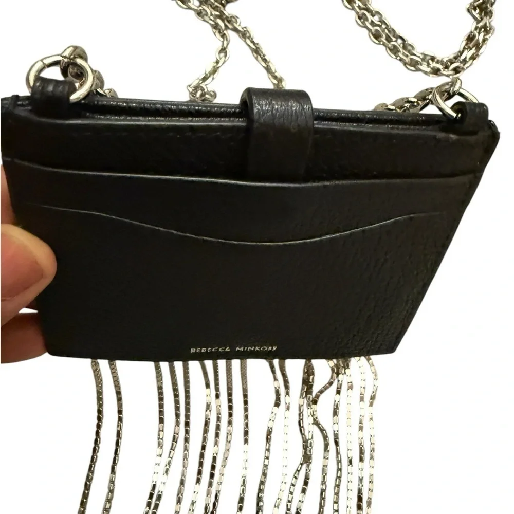 Minkoff Large Leather Card Case On Chain. The perfect way to glam up MSRP $98